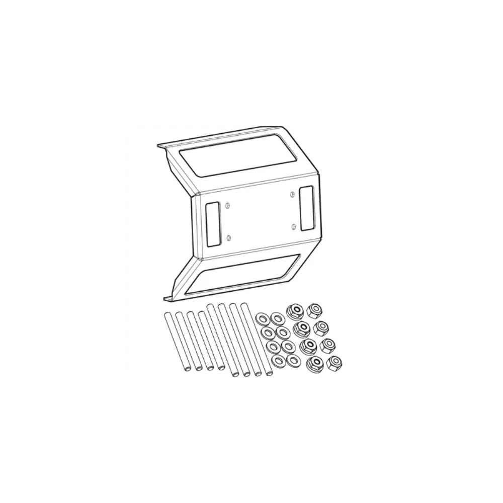 Humminbird Chart Plotter Mount - In-Dash Mounting Kit For Solix 10 Fish Finder - HUM7401731